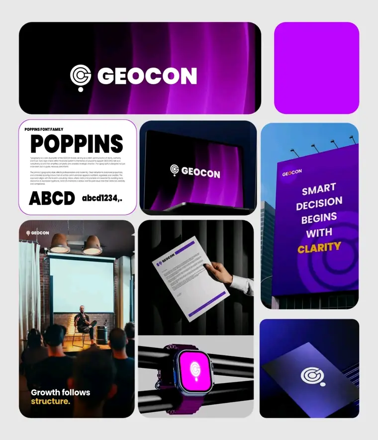 Geocon brand identity
